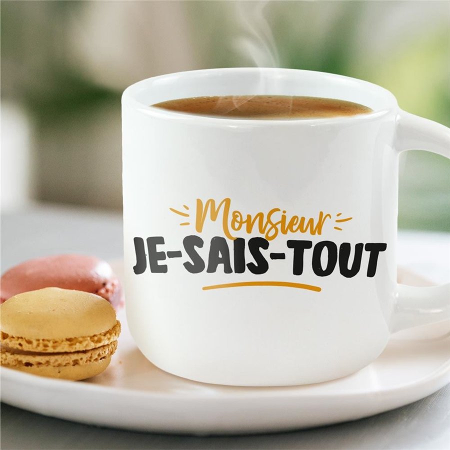 GRAND MUG MONSIEUR JE SAIS TOUT
