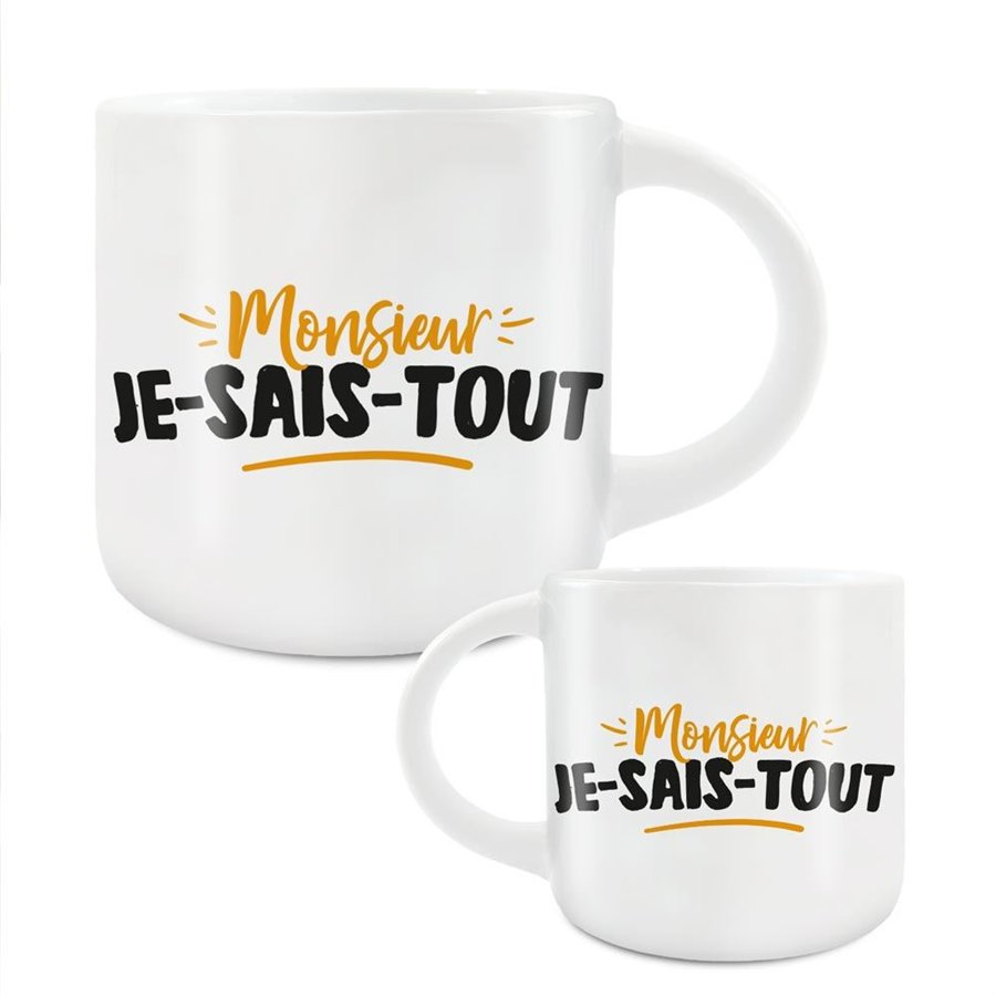 GRAND MUG MONSIEUR JE SAIS TOUT
