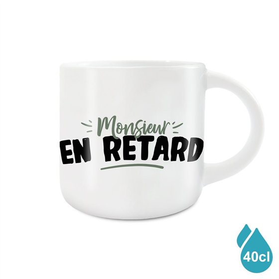 GRAND MUG MONSIEUR EN RETARD
