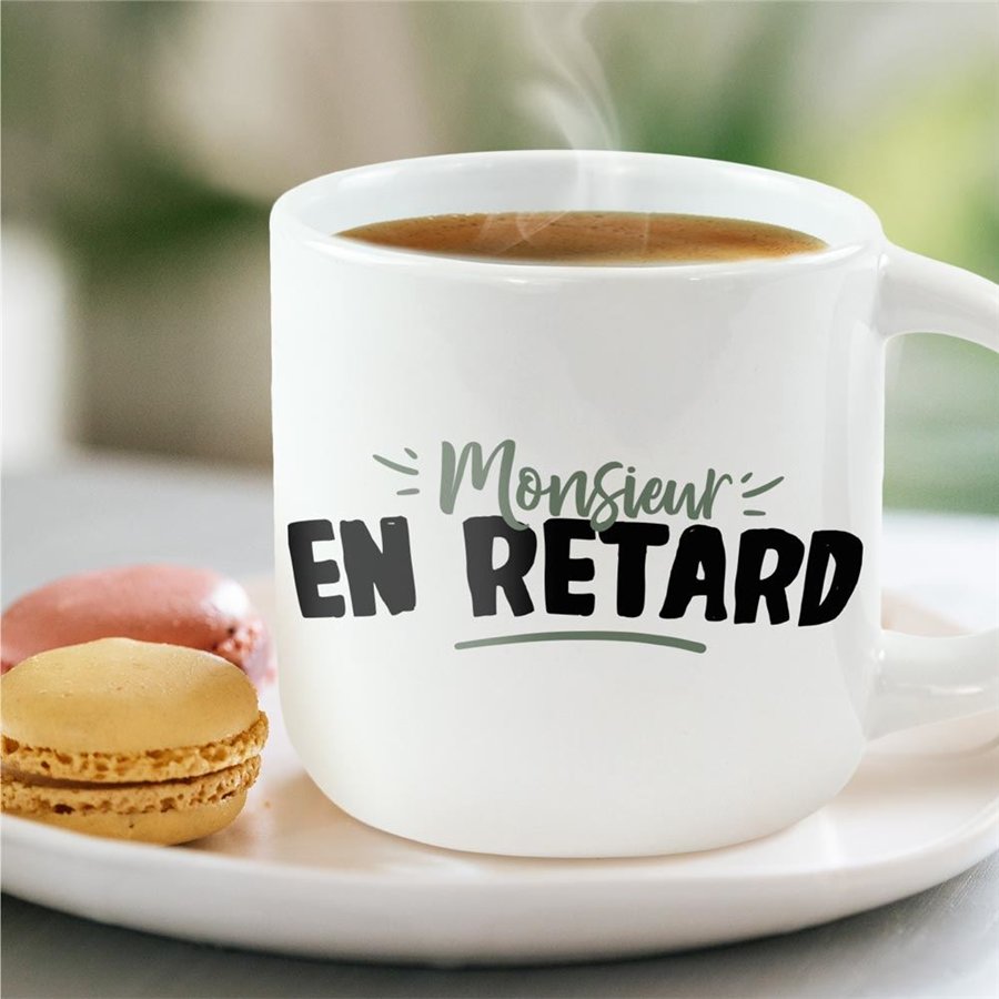 GRAND MUG MONSIEUR EN RETARD
