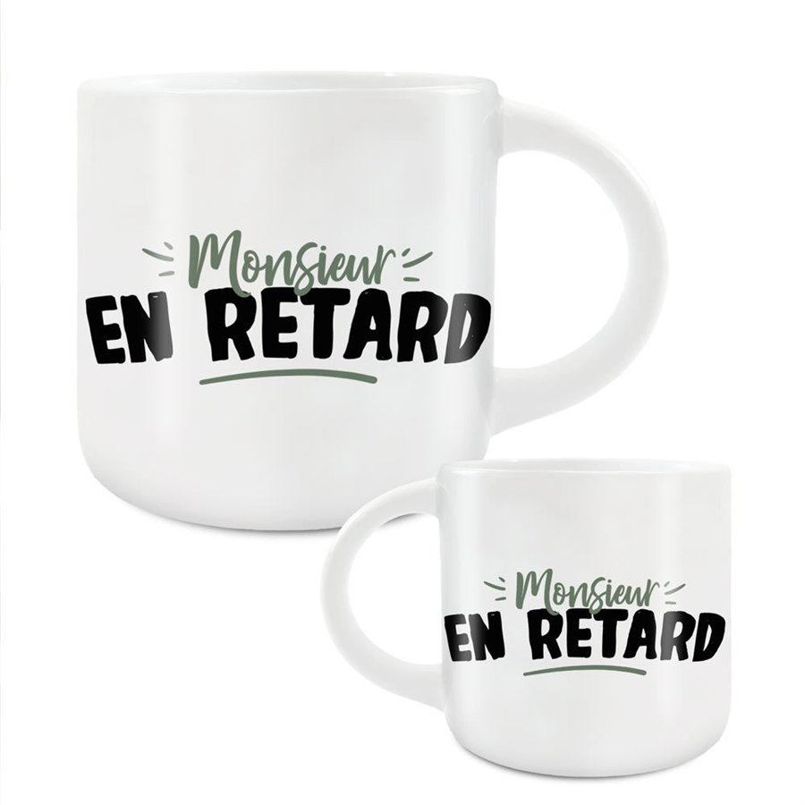 GRAND MUG MONSIEUR EN RETARD
