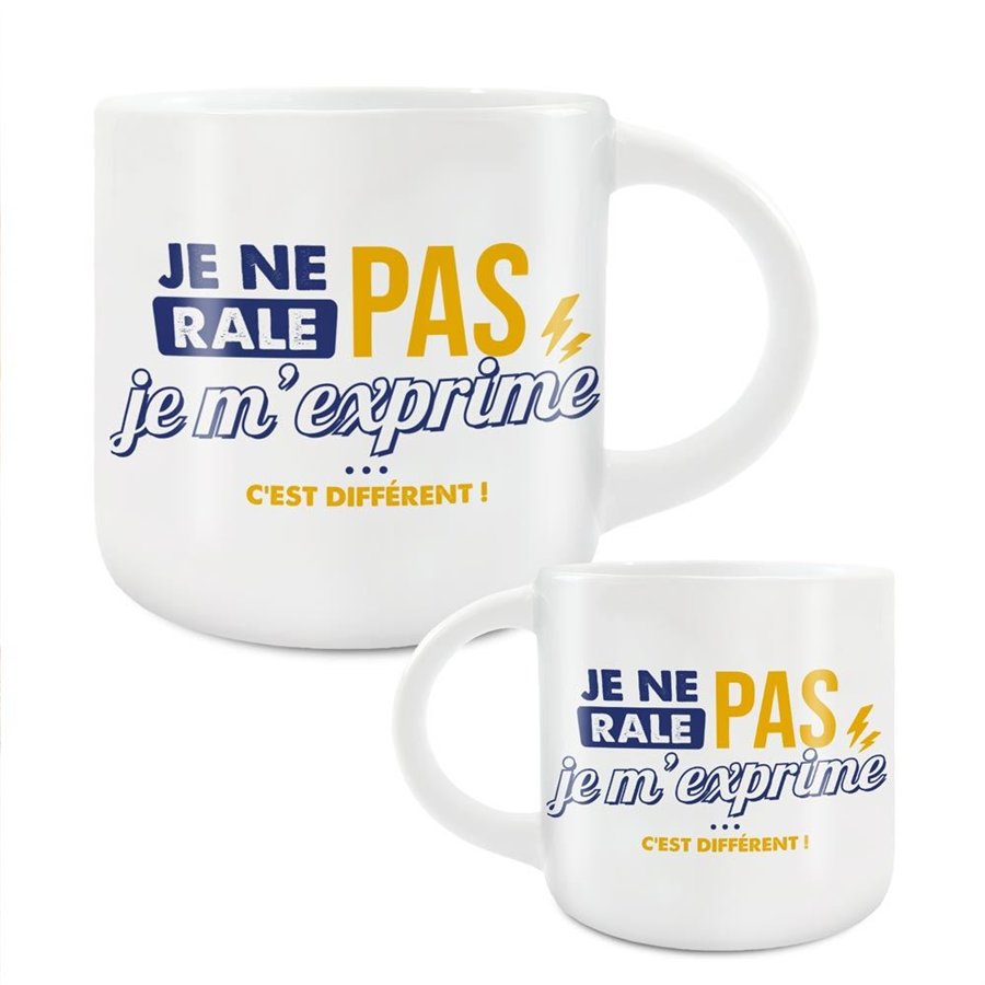 GRAND MUG JE NE RALE PAS JE M EXPRIME
