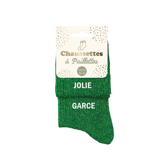 CHAUSSETTES PAILLETTES DUO JOLIE GARCE