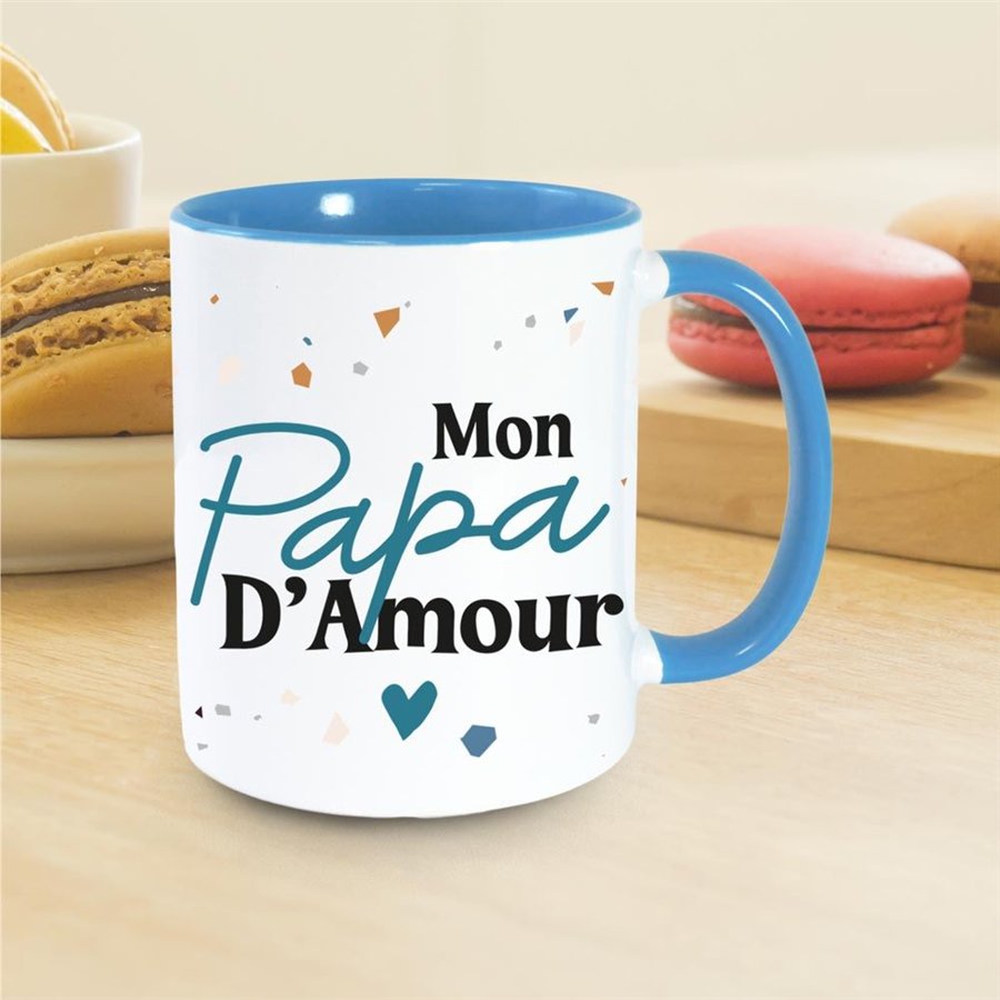 MUG BLEU MON PAPA D AMOUR