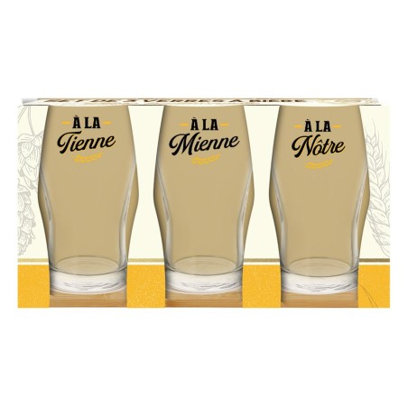 SET 3 VERRES A BIERE