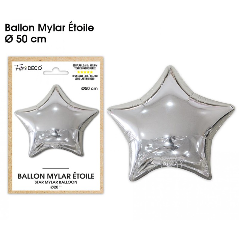 BALLON METALLIQUE ETOILE ROSE GOLD